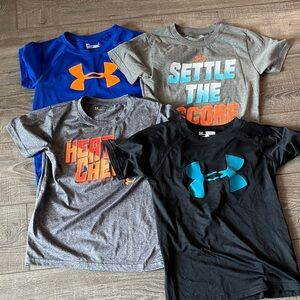 Lot of 4 Under Armour Tees Sz 7
